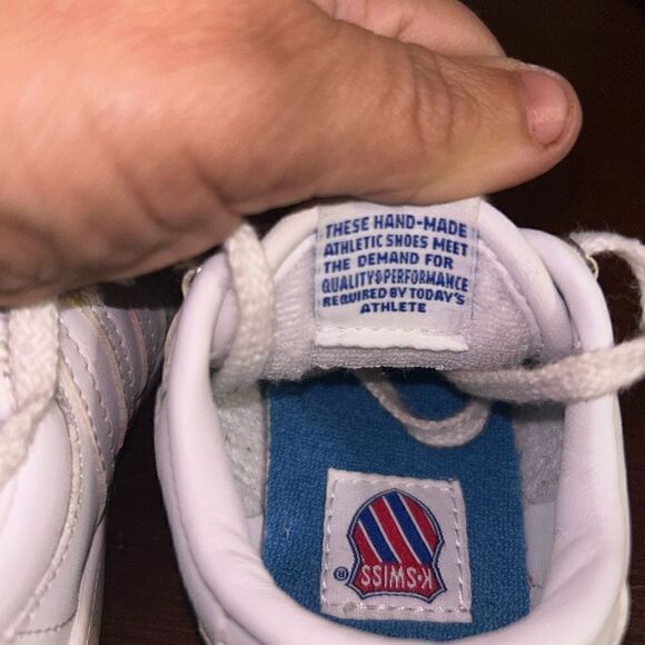 K Swiss genuine leather original style tennis shoes size 6 - Picture 7 of 7